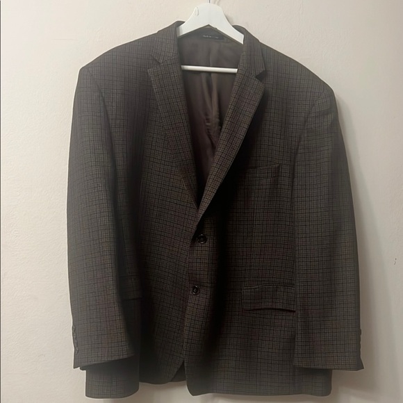 Vintage Ralph Lauren Brown Coat with Classic Notch Lapel pit-pit 25” length 32” - Picture 1 of 7
